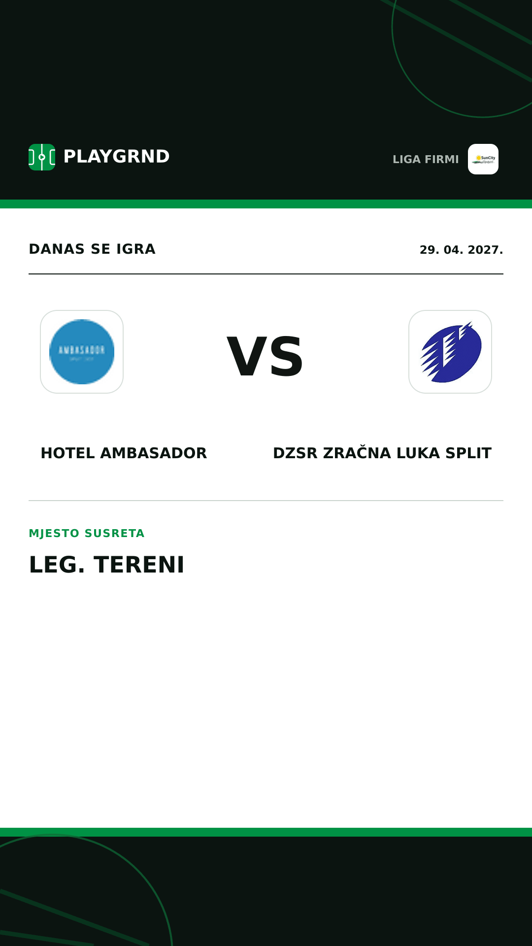 Instagram slika: Hotel Ambasador vs DZSR Zračna Luka Split