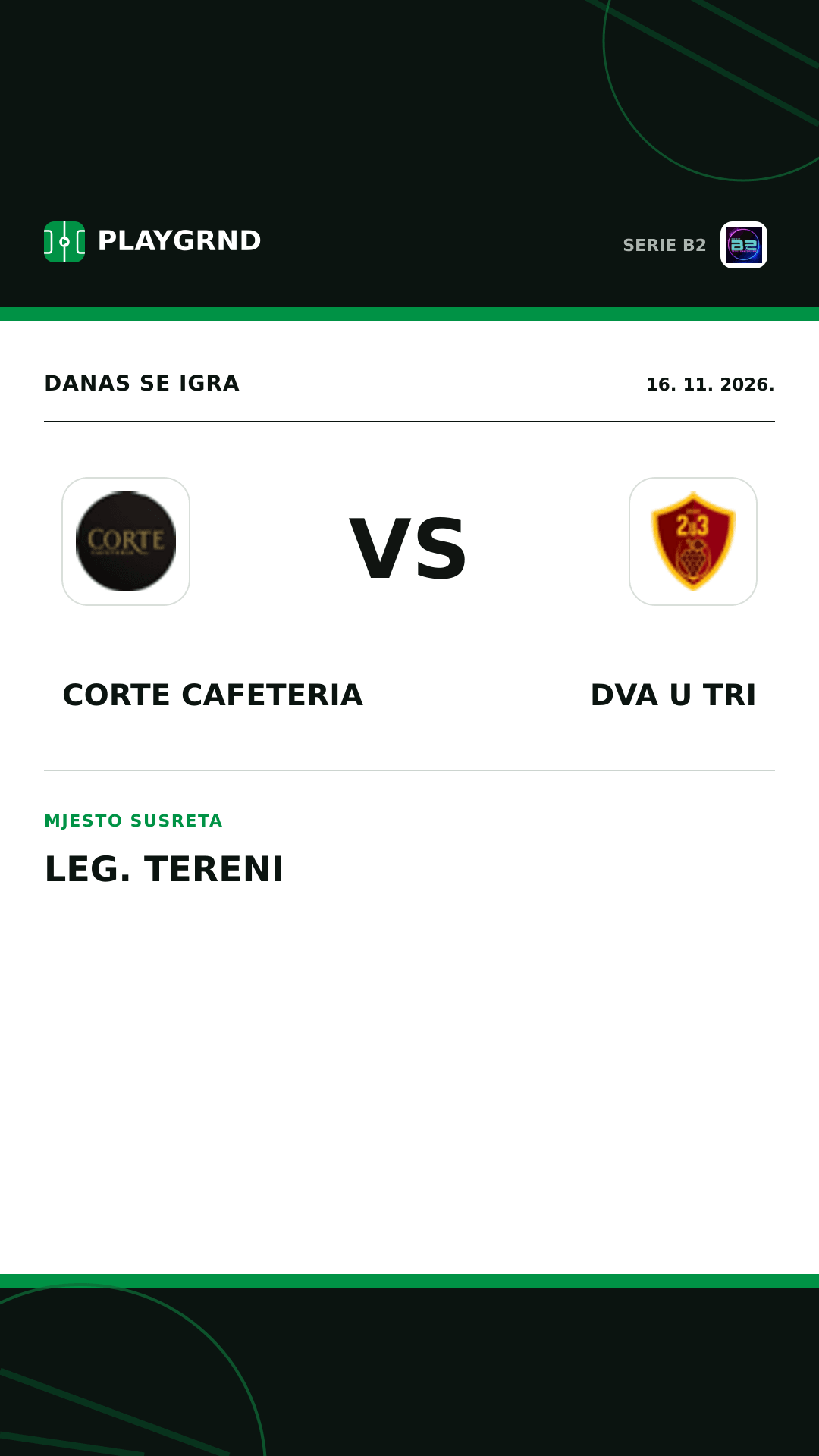 Instagram slika: Corte Cafeteria vs Dva U Tri