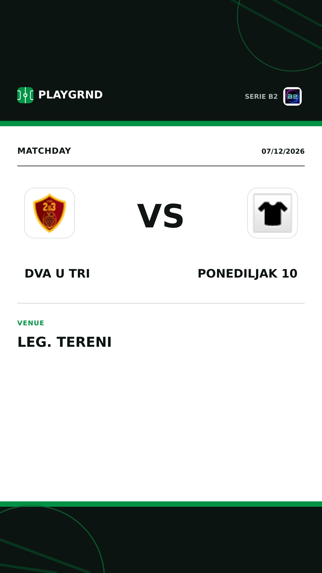 Instagram artwork: Dva U Tri vs Ponediljak 10