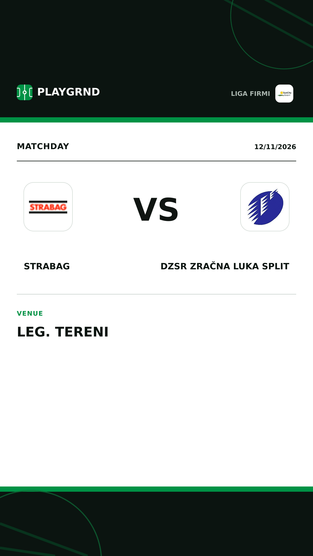 Instagram artwork: Strabag vs DZSR Zračna Luka Split