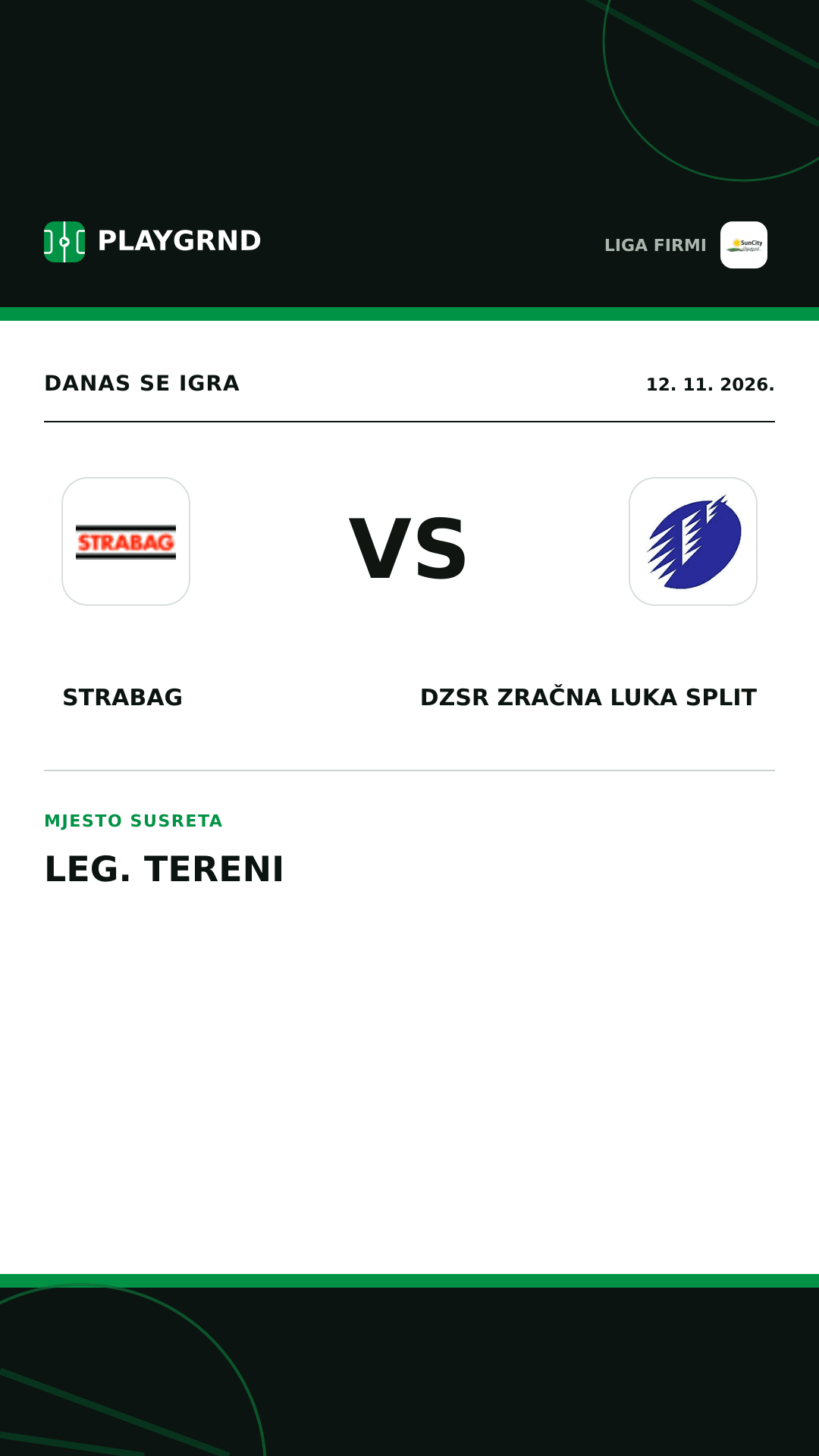 Instagram slika: Strabag vs DZSR Zračna Luka Split