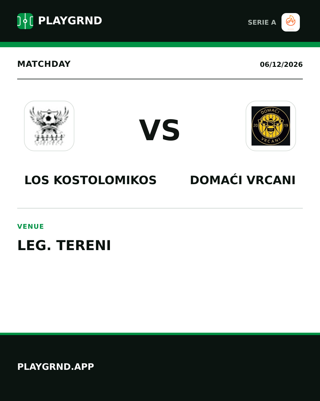Instagram artwork: Los Kostolomikos vs Domaći Vrcani