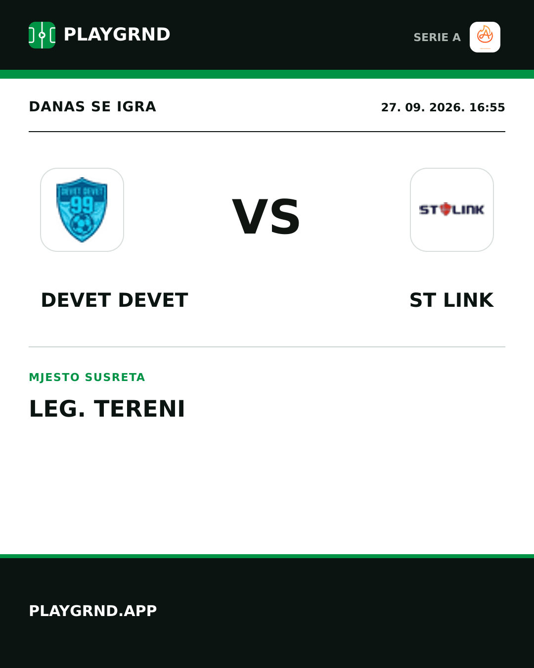 Instagram slika: Devet Devet vs ST Link