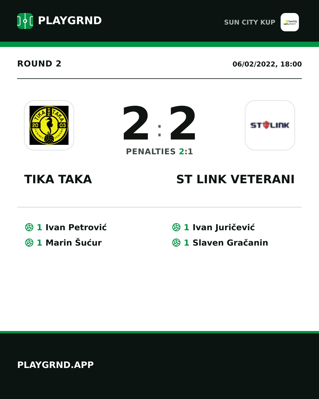 Instagram artwork: Tika Taka 2:2 ST Link Veterani