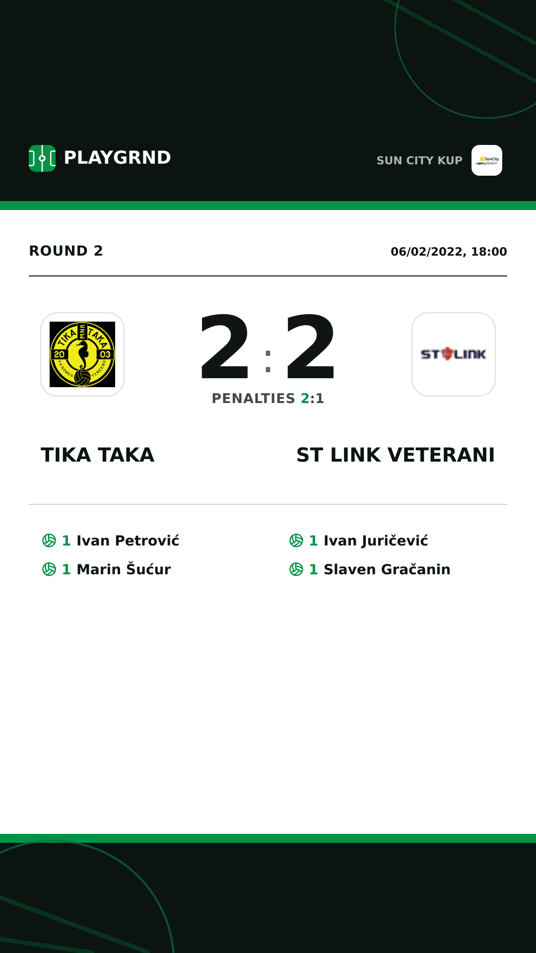 Instagram artwork: Tika Taka 2:2 ST Link Veterani