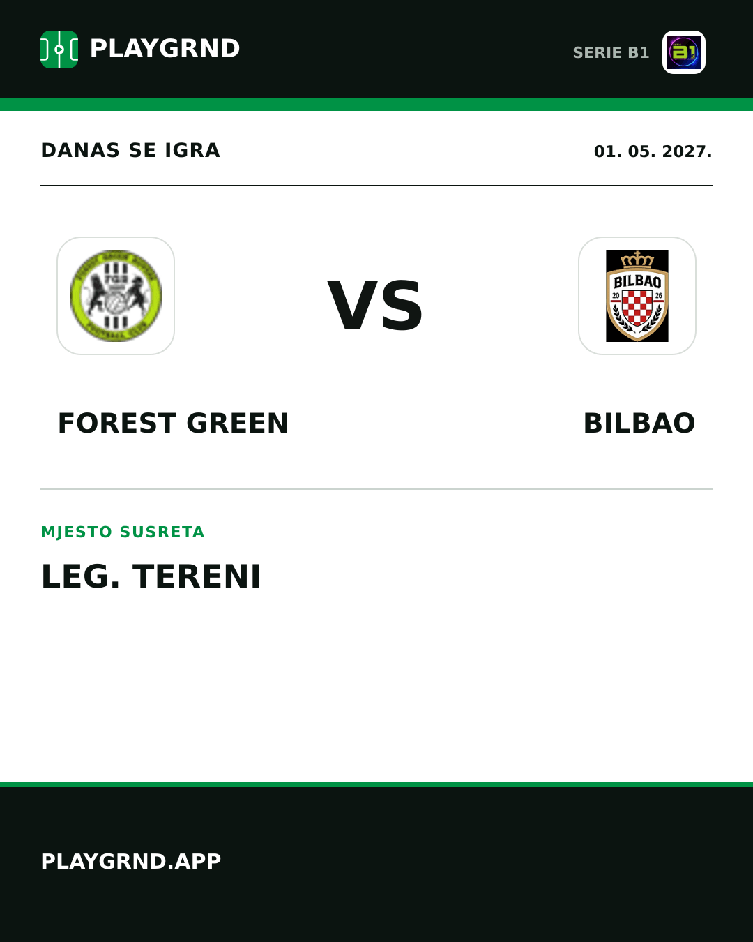 Instagram slika: Forest Green vs Bilbao