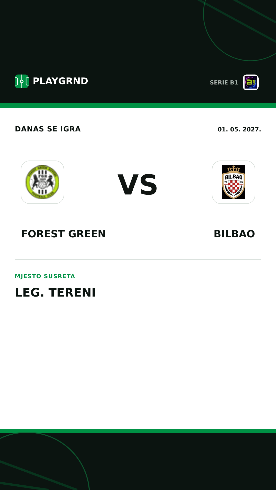 Instagram slika: Forest Green vs Bilbao