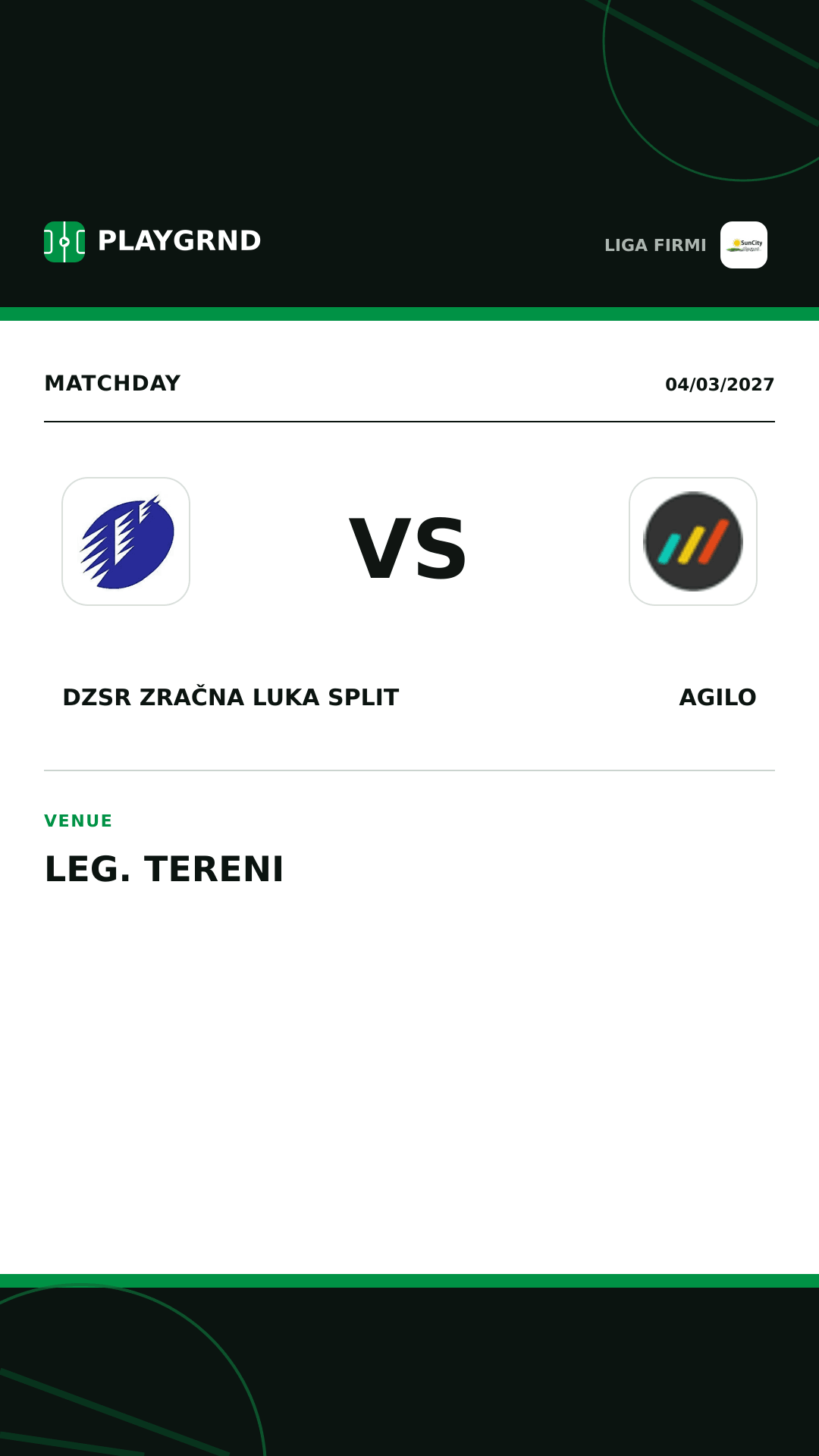 Instagram artwork: DZSR Zračna Luka Split vs Agilo