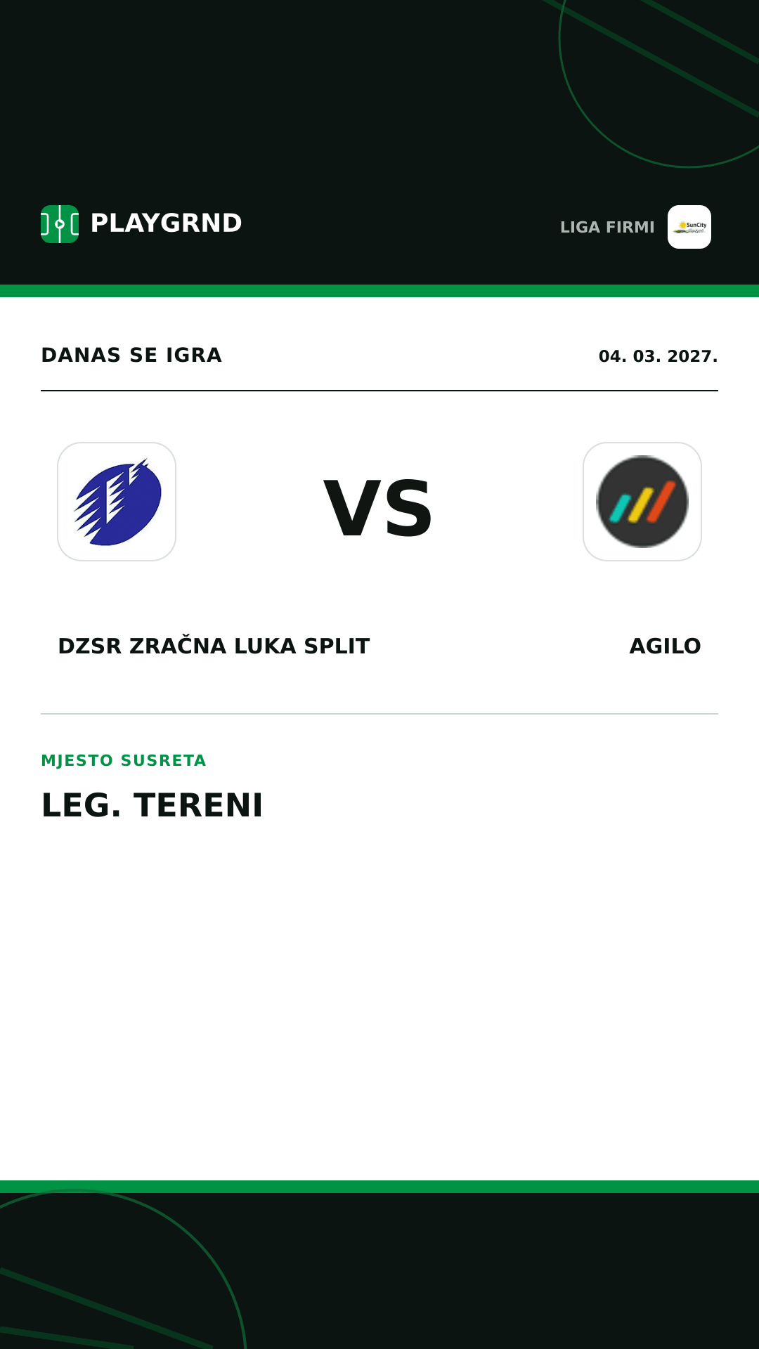 Instagram slika: DZSR Zračna Luka Split vs Agilo