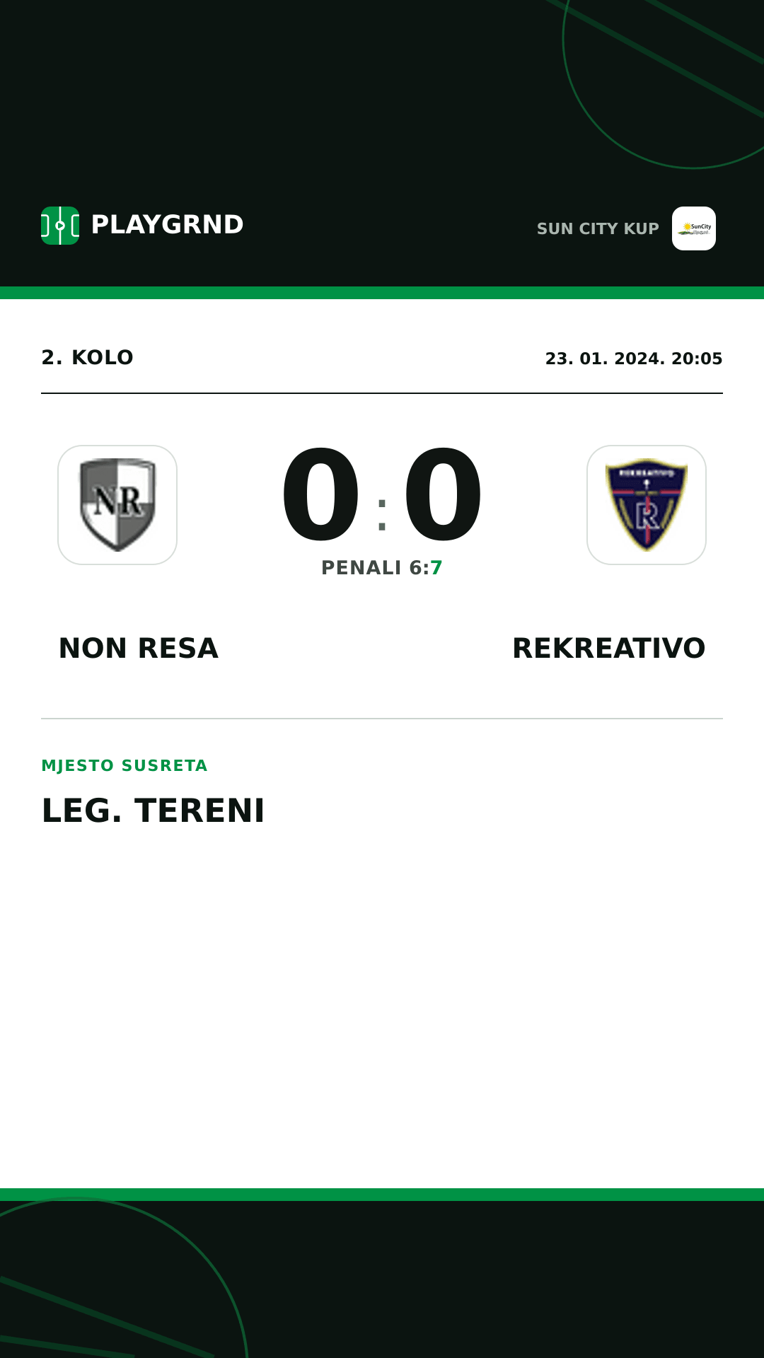 Instagram slika: Non Resa 0:0 Rekreativo