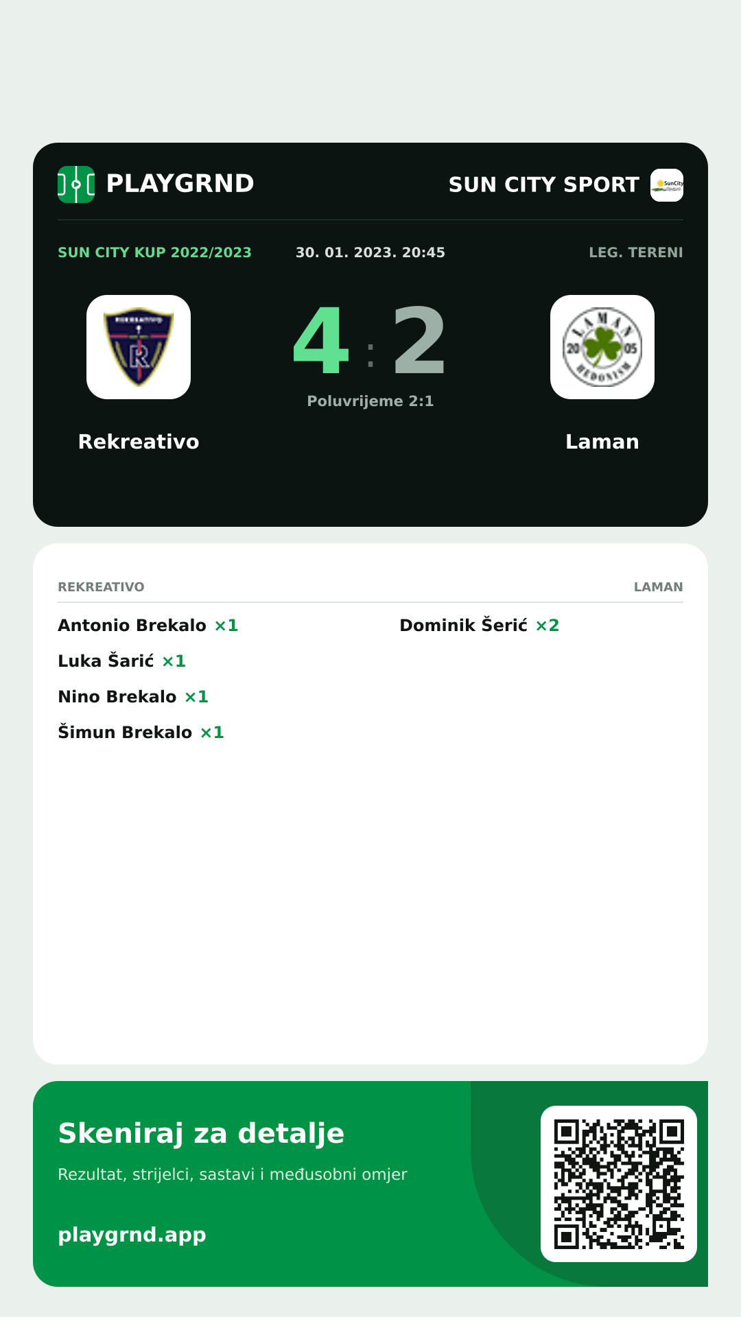 Story slika: Rekreativo 4:2 Laman