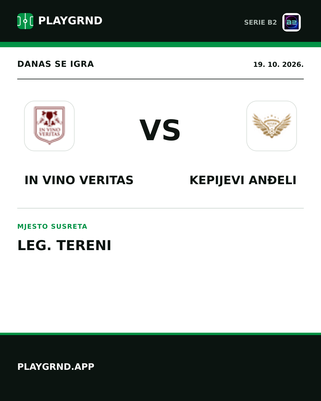 Instagram slika: IN Vino Veritas vs Kepijevi Anđeli
