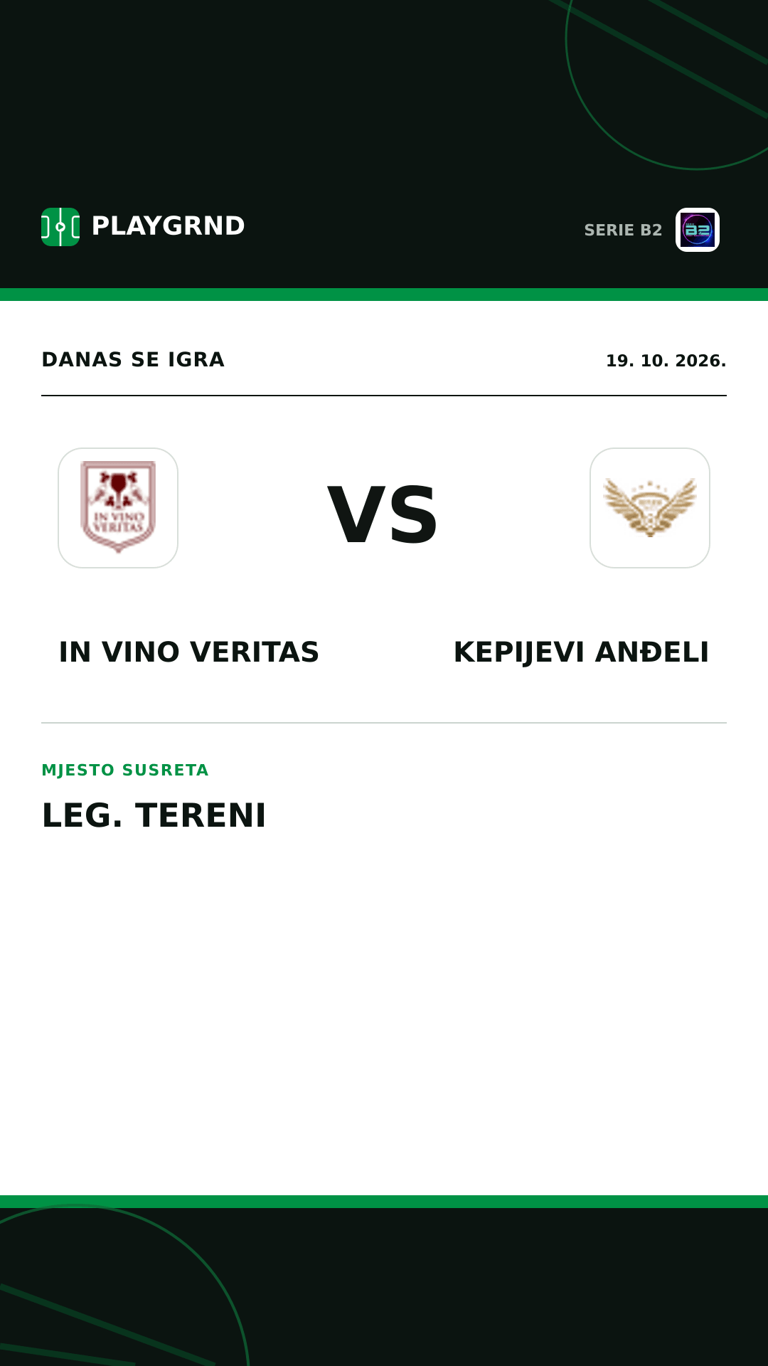 Instagram slika: IN Vino Veritas vs Kepijevi Anđeli