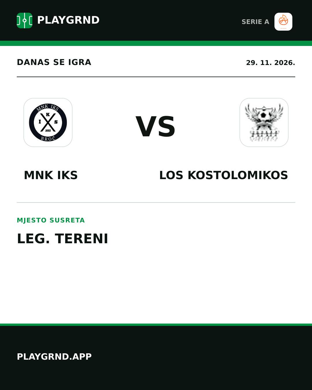 Instagram slika: Alla Vittoria vs Los Kostolomikos