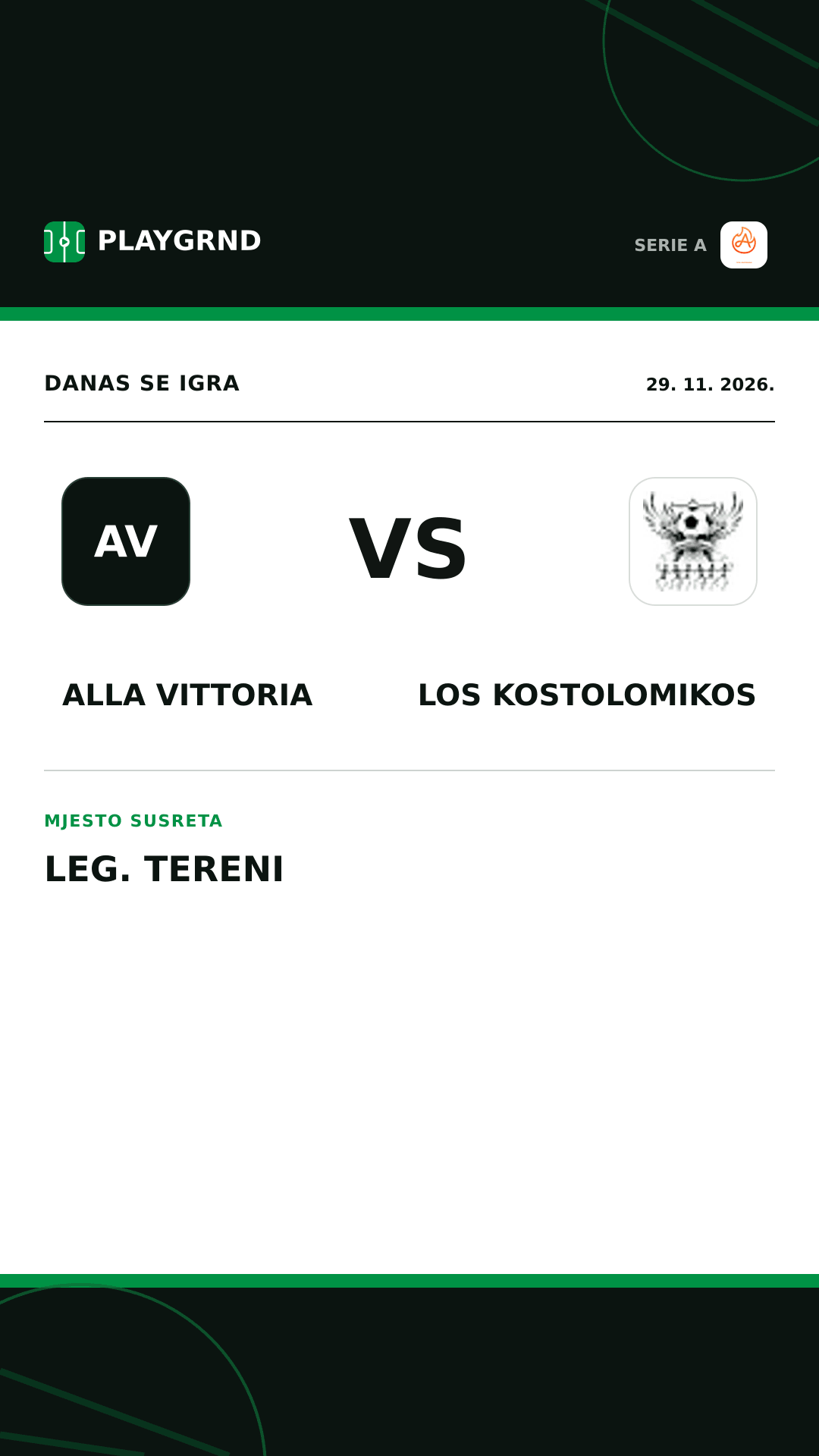 Instagram slika: Alla Vittoria vs Los Kostolomikos