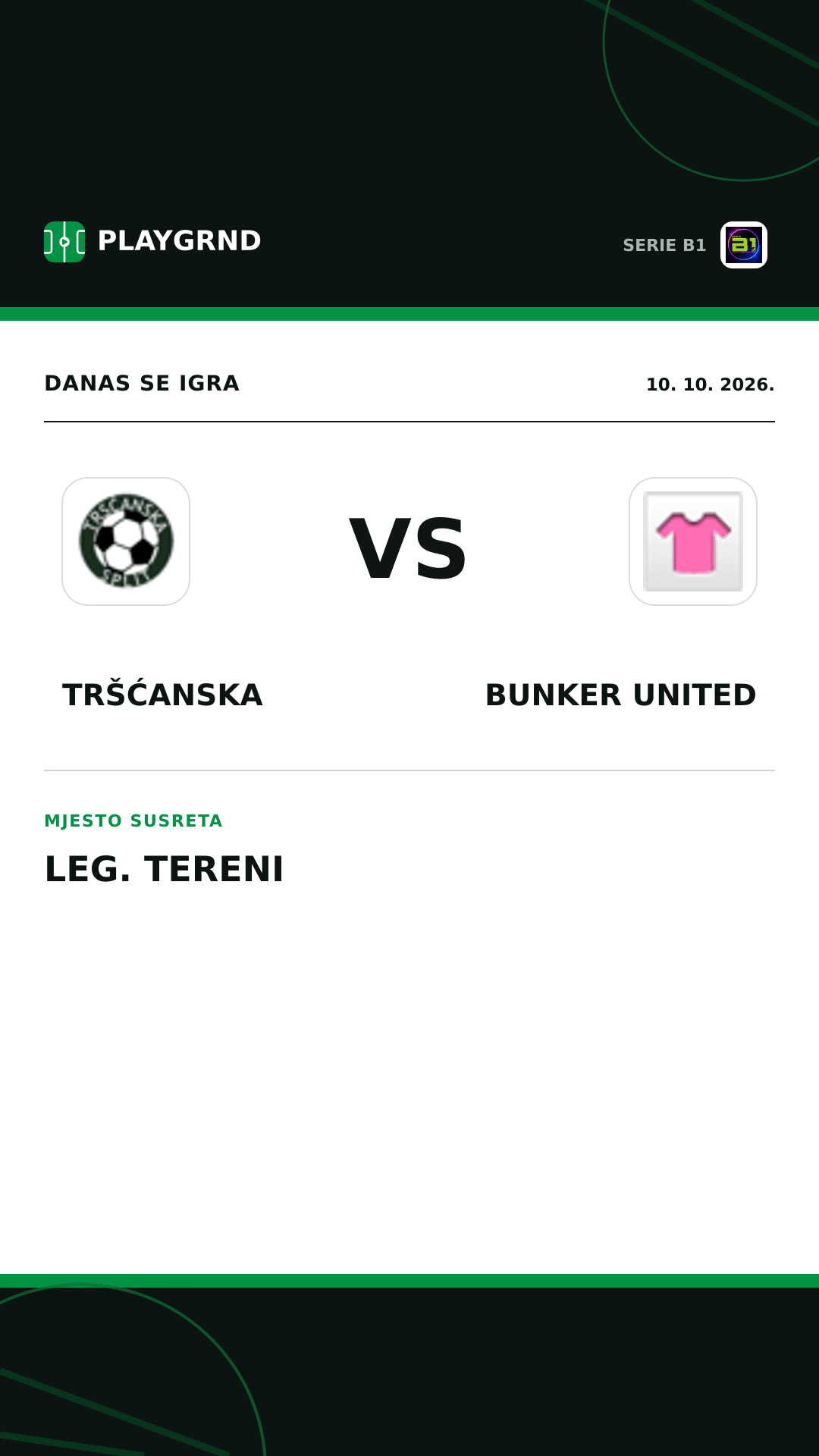 Instagram slika: Tršćanska vs Bunker United