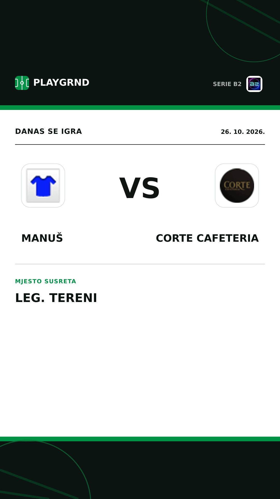 Instagram slika: Manuš vs Corte Cafeteria