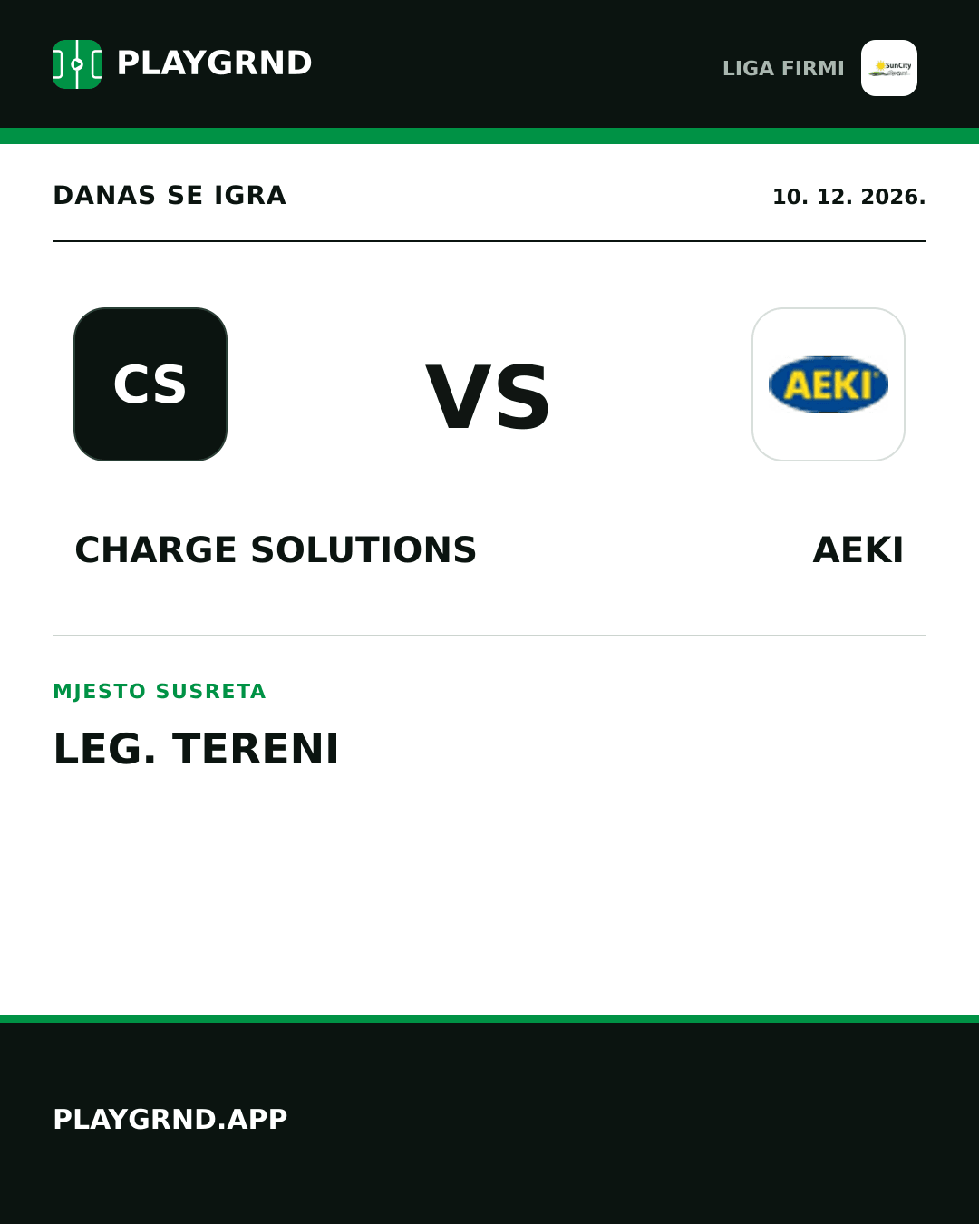 Instagram slika: Charge Solutions vs AEKI