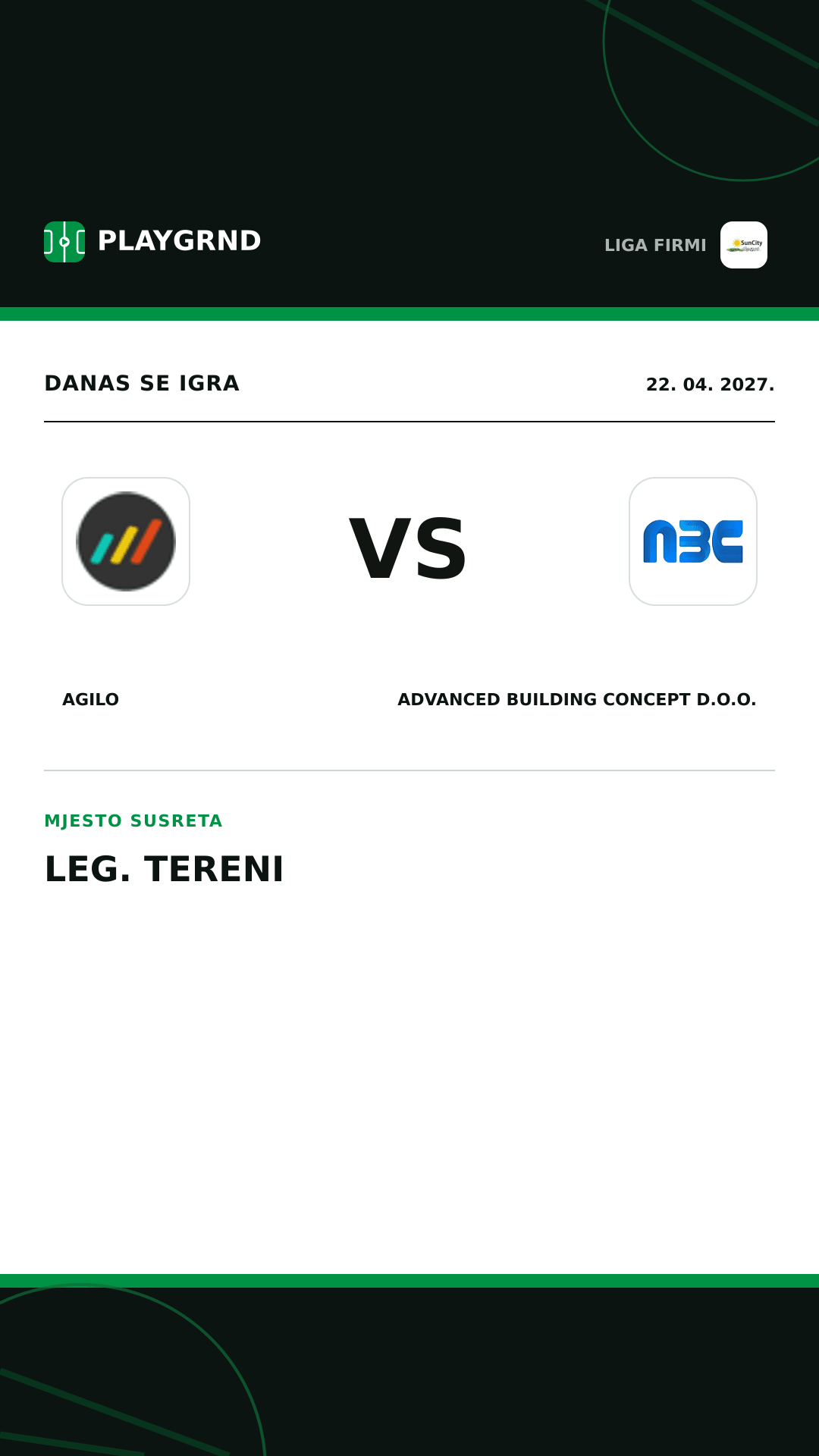 Instagram slika: Agilo vs Advanced Building Concept d.o.o.