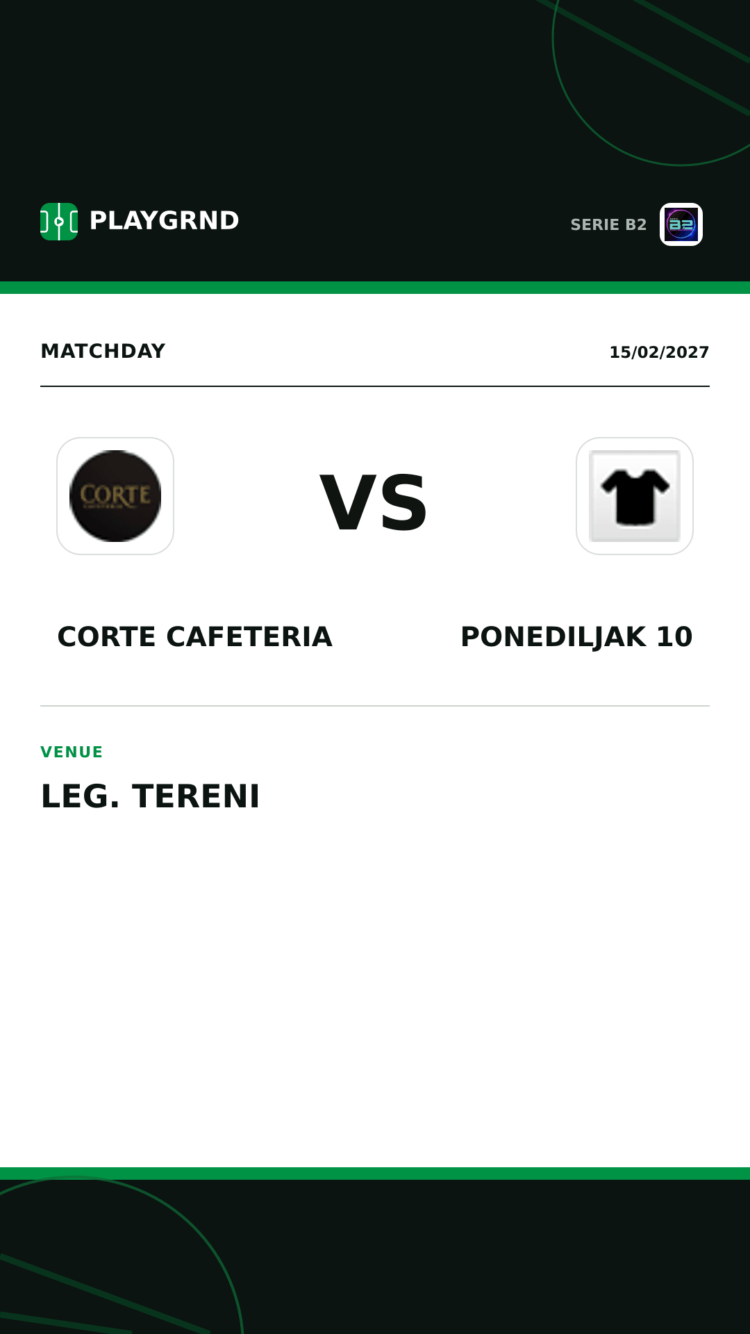 Instagram artwork: Corte Cafeteria vs Ponediljak 10