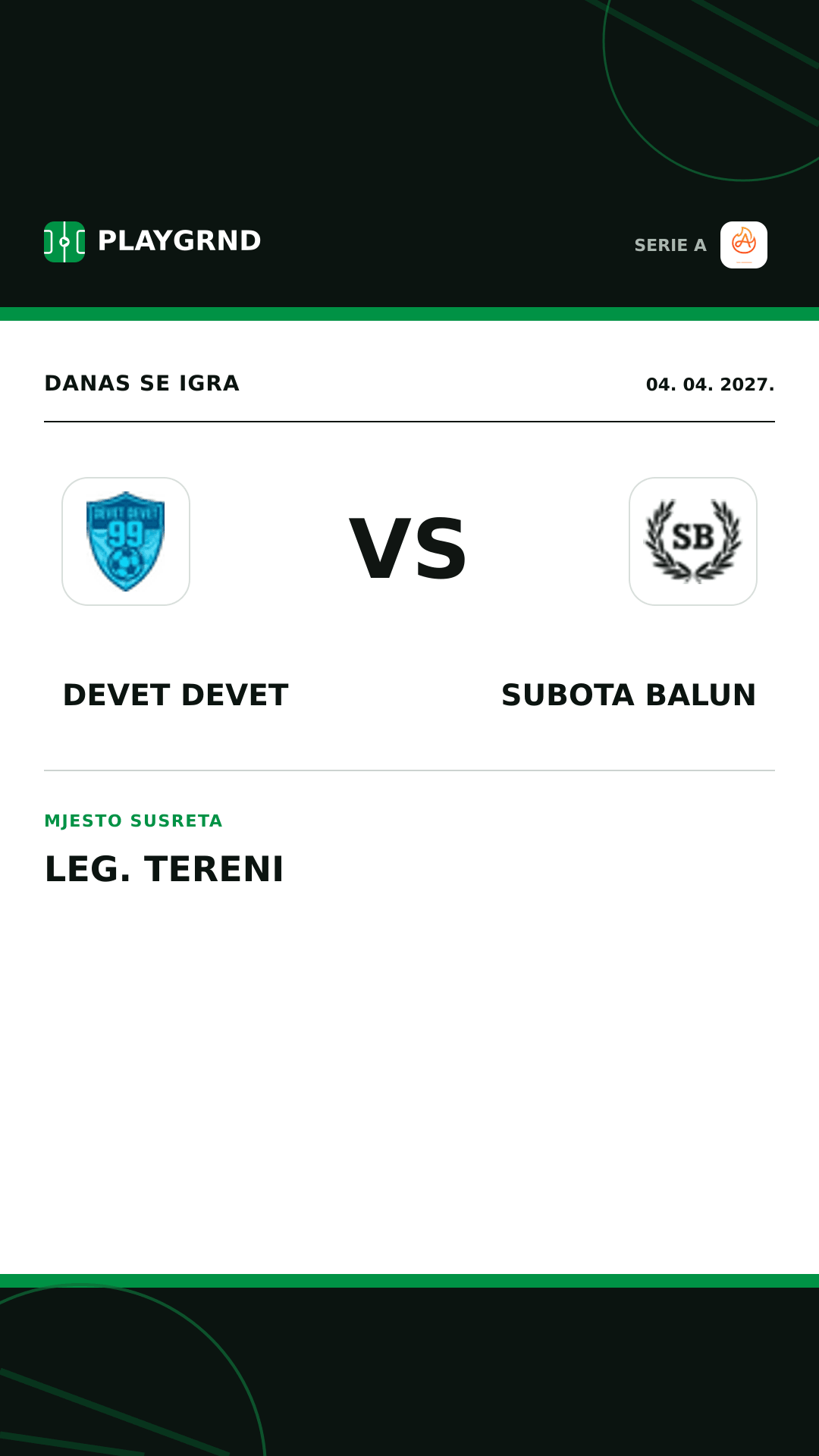 Instagram slika: Devet Devet vs Subota Balun