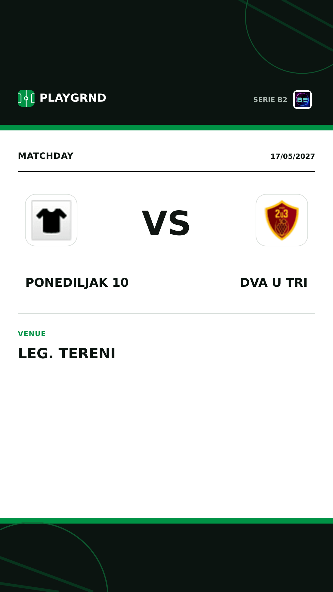 Instagram artwork: Ponediljak 10 vs Dva U Tri