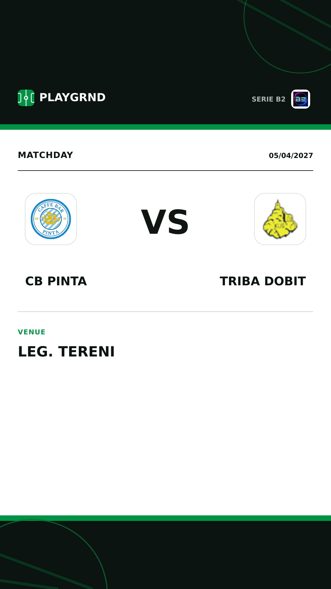Instagram artwork: CB Pinta vs Triba Dobit