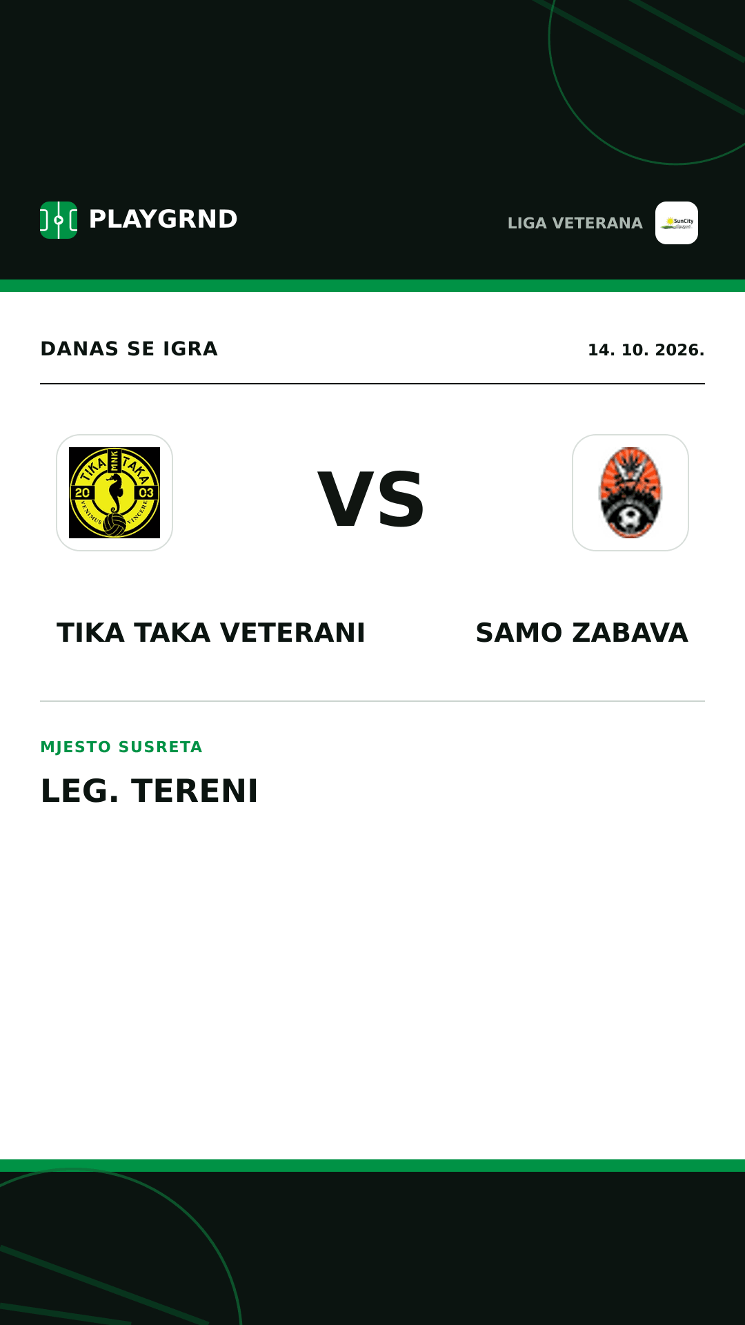 Instagram slika: Tika Taka Veterani vs Samo Zabava