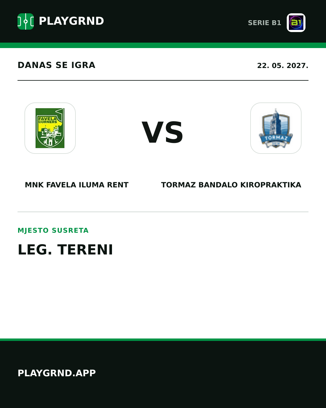 Instagram slika: MNK Favela Iluma Rent vs Tormaz Bandalo Kiropraktika
