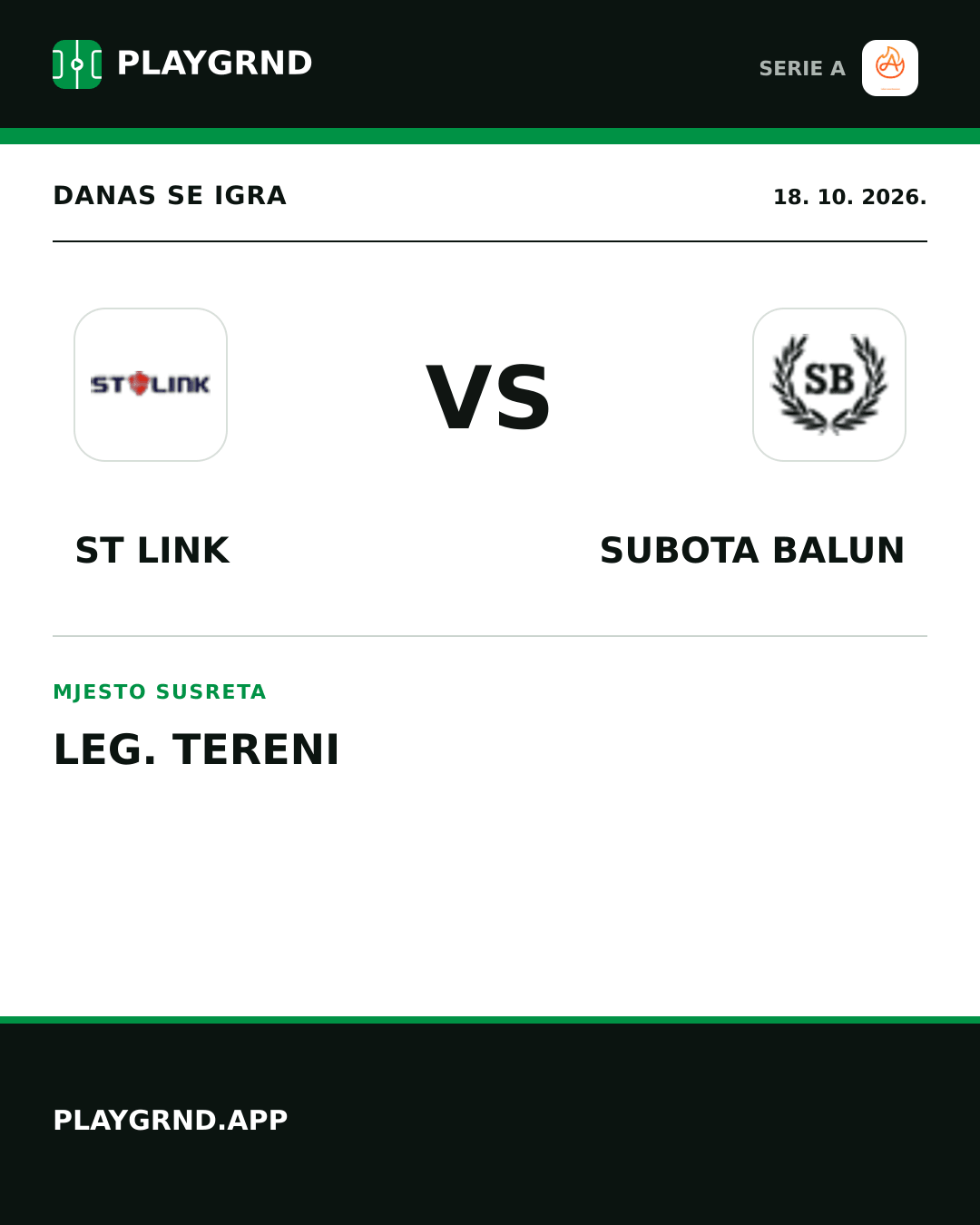 Instagram slika: ST Link vs Subota Balun