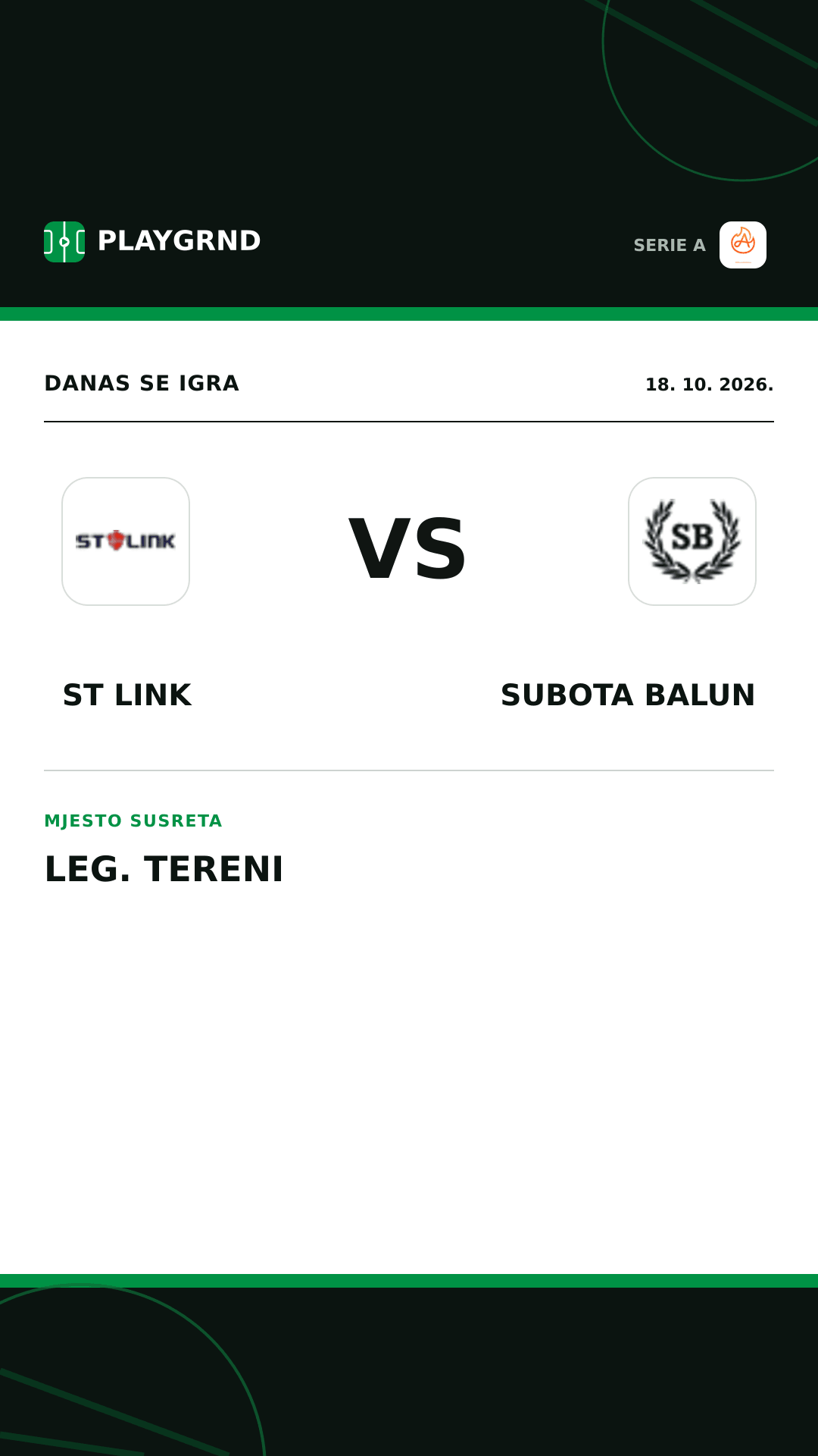Instagram slika: ST Link vs Subota Balun