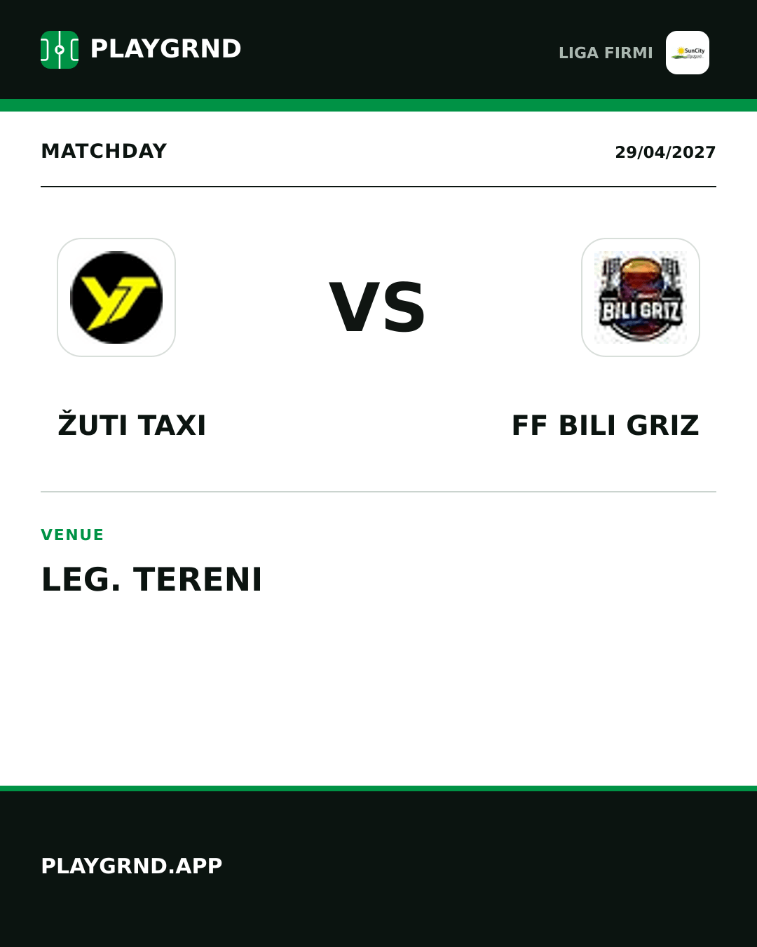 Instagram artwork: Žuti Taxi vs FF Bili Griz