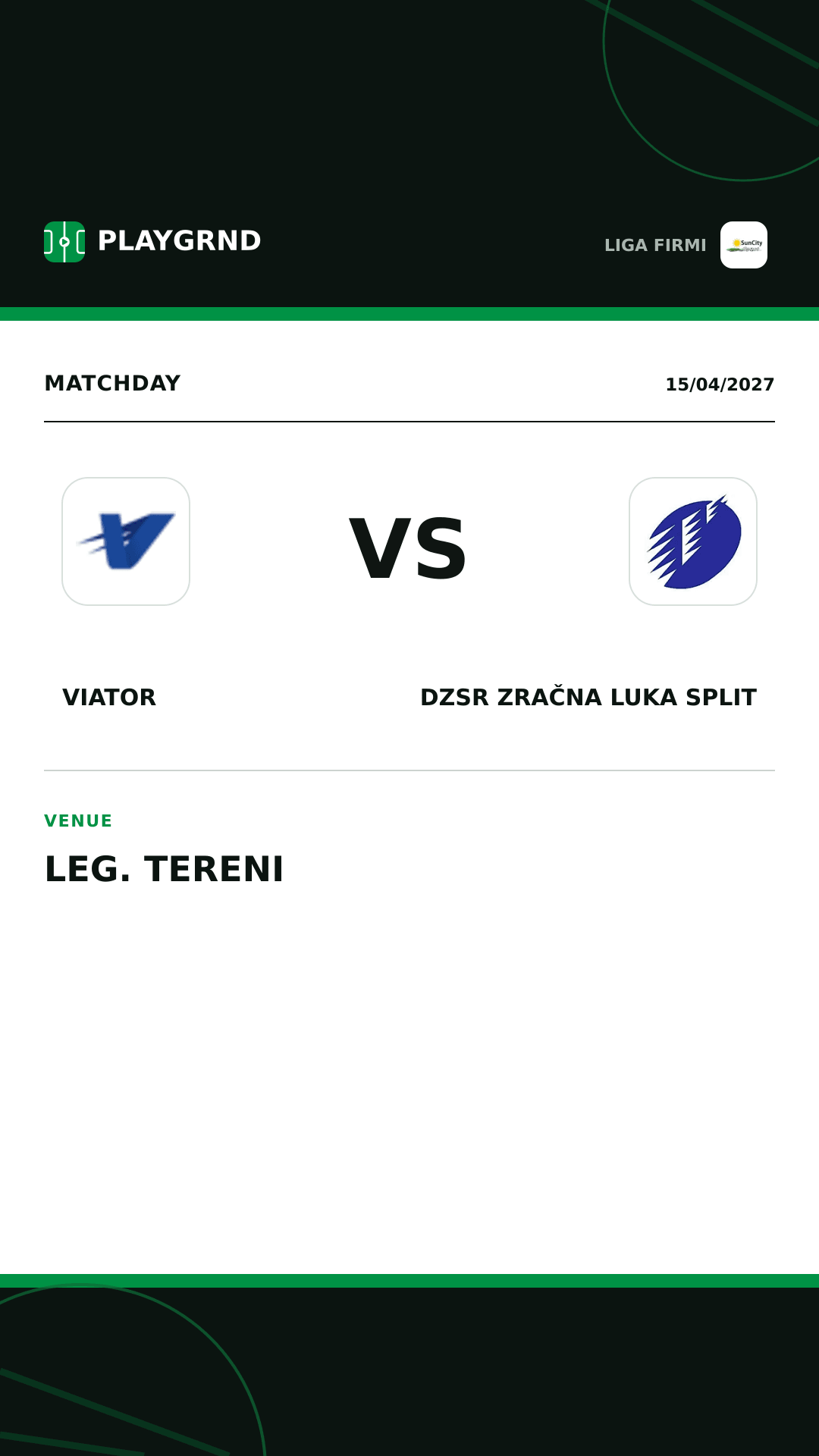 Instagram artwork: Viator vs DZSR Zračna Luka Split
