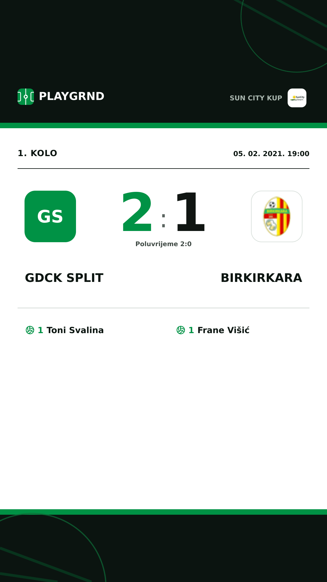 Instagram slika: Gdck Split 2:1 Birkirkara