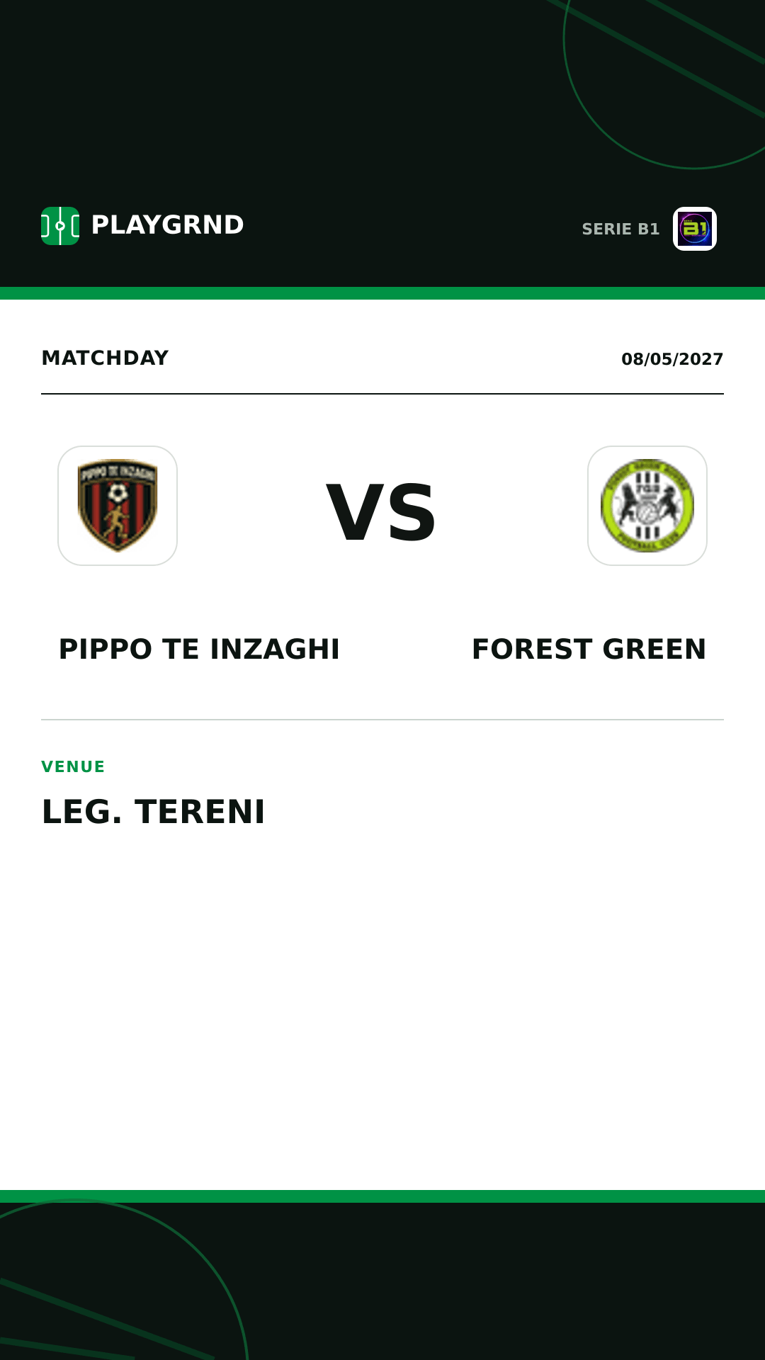 Instagram artwork: Pippo TE Inzaghi vs Forest Green