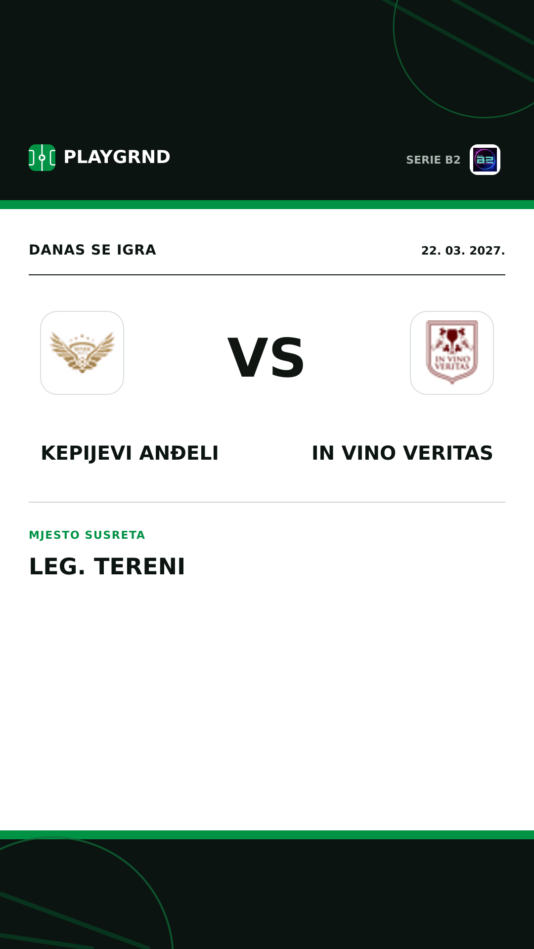 Instagram slika: Kepijevi Anđeli vs IN Vino Veritas