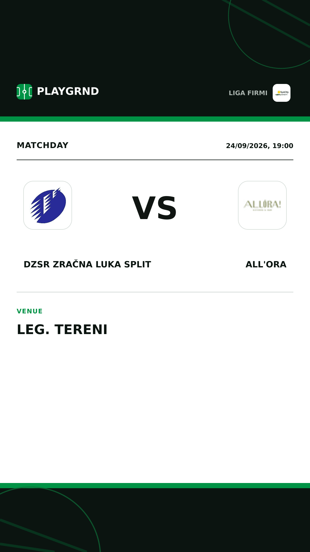 Instagram artwork: DZSR Zračna Luka Split vs All'Ora