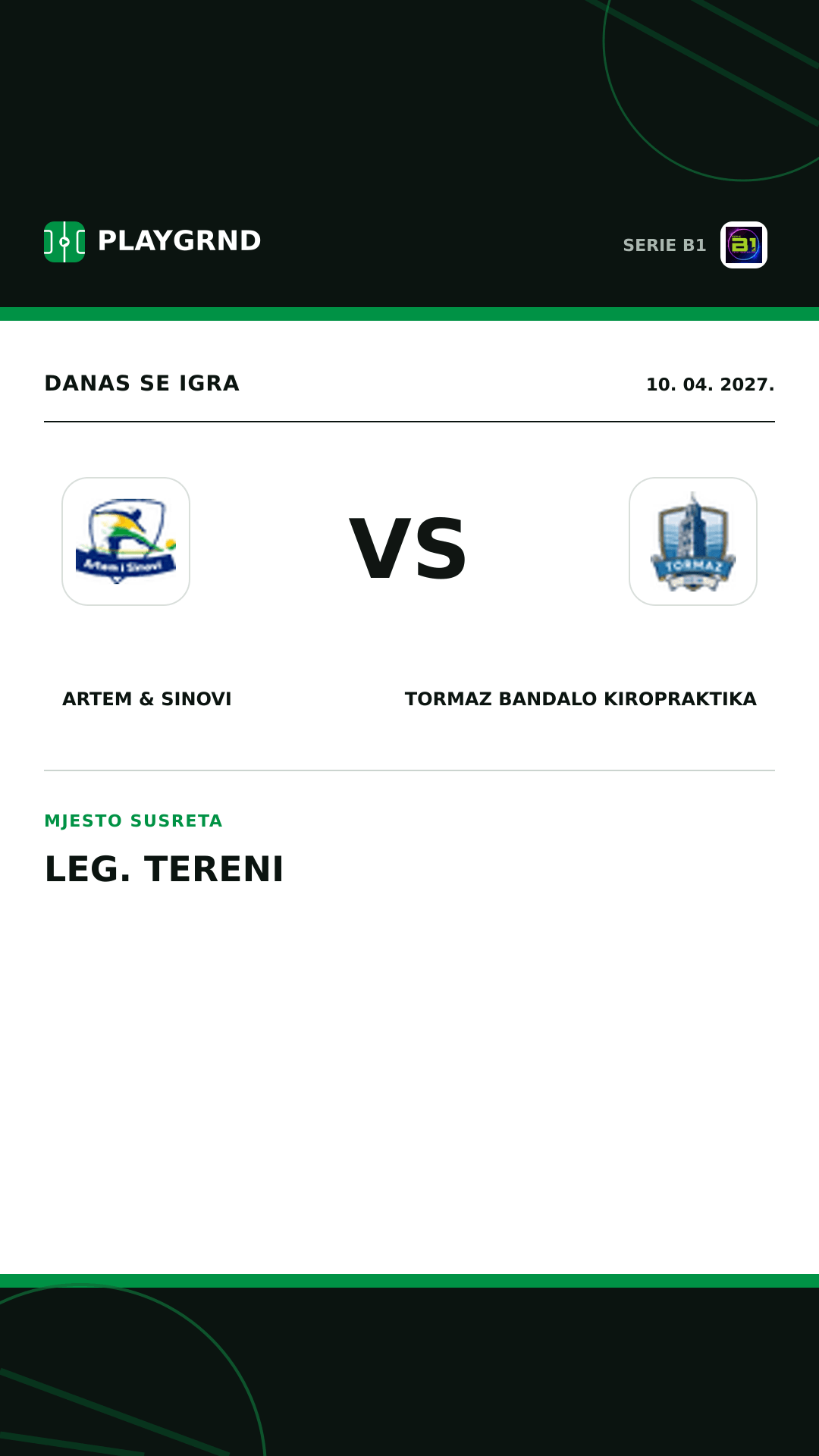 Instagram slika: Artem & Sinovi vs Tormaz Bandalo Kiropraktika