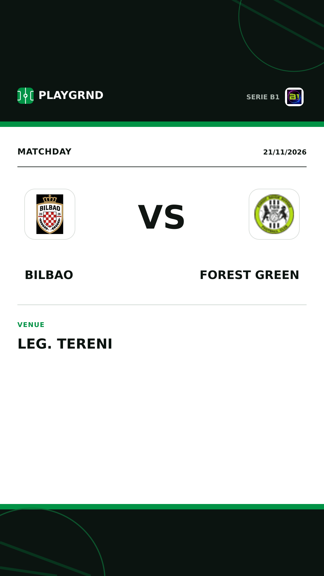 Instagram artwork: Bilbao vs Forest Green