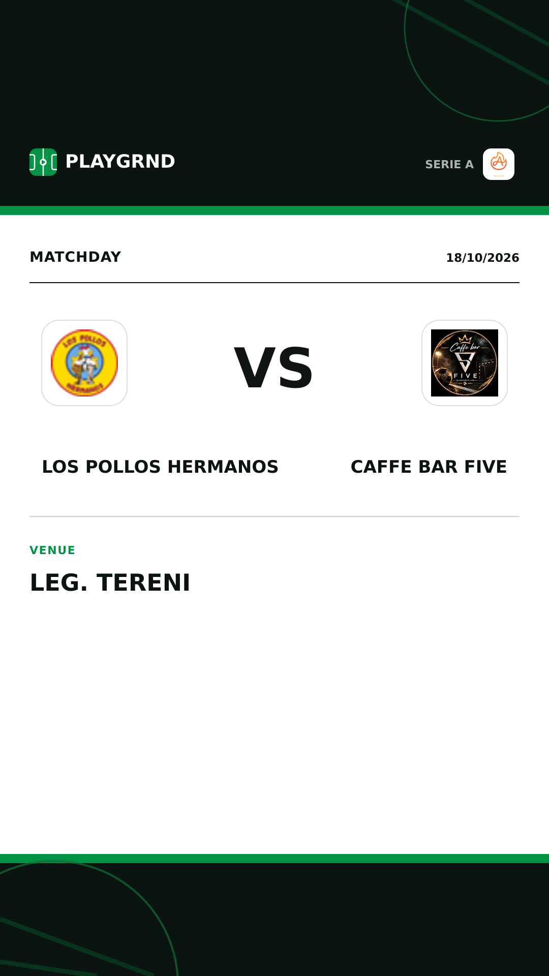 Instagram artwork: Los Pollos Hermanos vs Caffe Bar Five