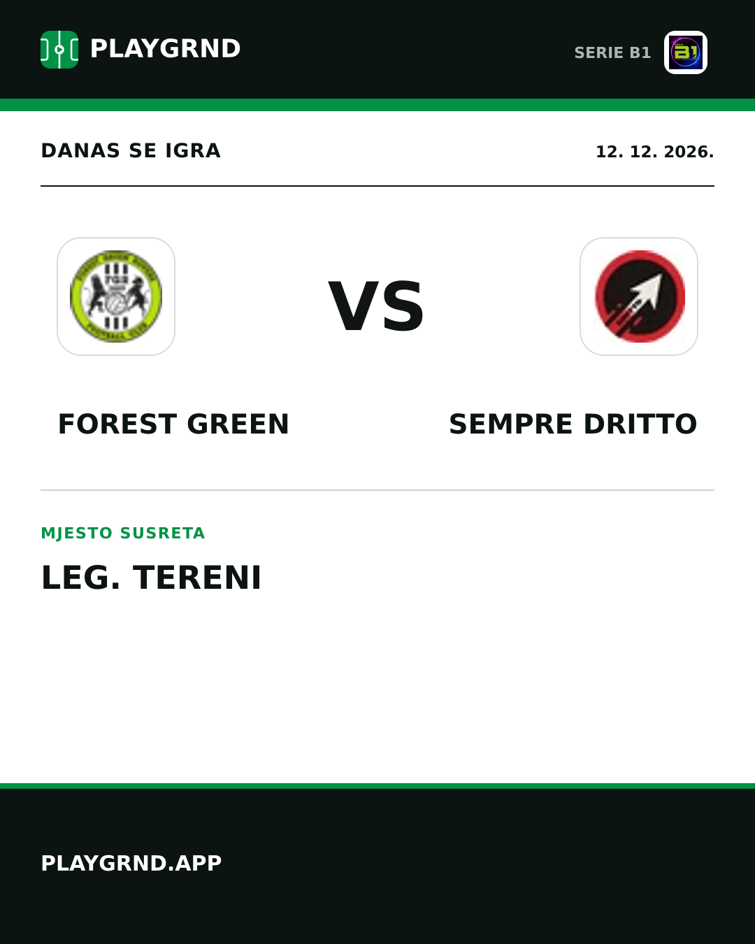 Instagram slika: Forest Green vs Sempre Dritto