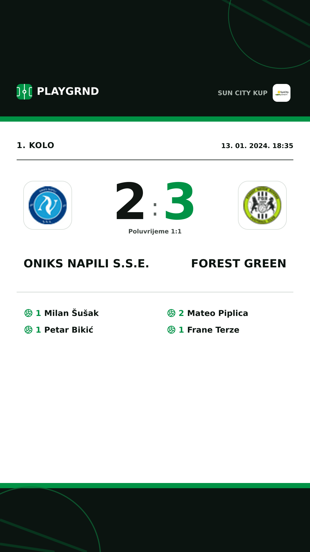 Instagram slika: Oniks Napili S.S.E. 2:3 Forest Green