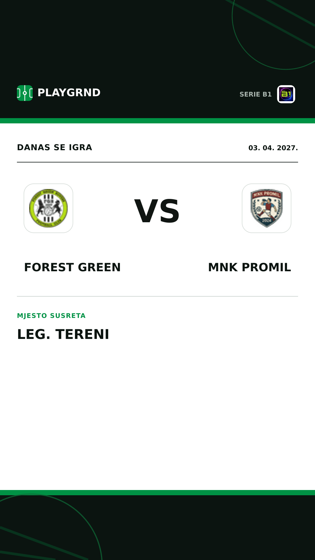 Instagram slika: Forest Green vs Mnk Promil