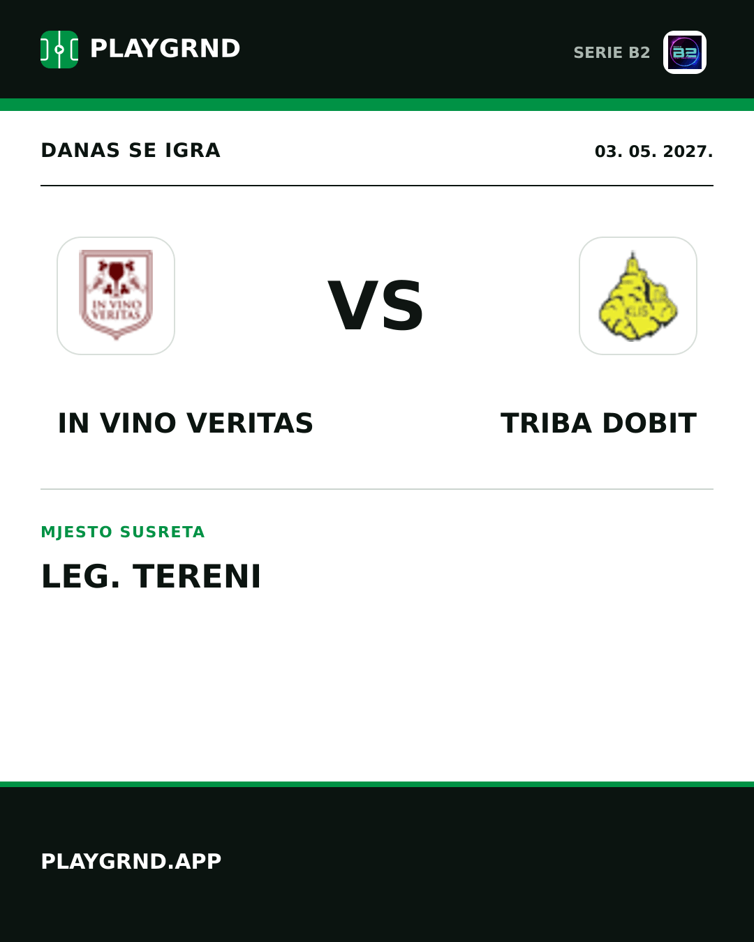 Instagram slika: IN Vino Veritas vs Triba Dobit