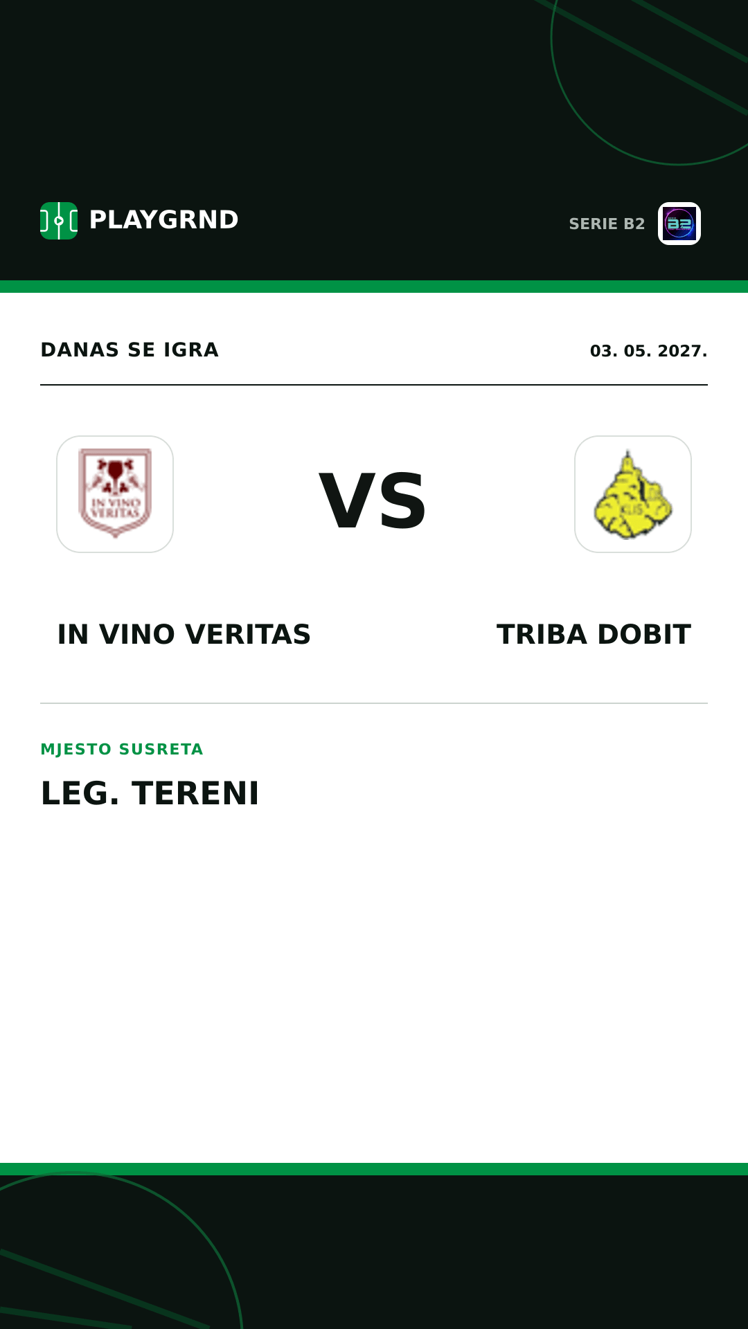 Instagram slika: IN Vino Veritas vs Triba Dobit