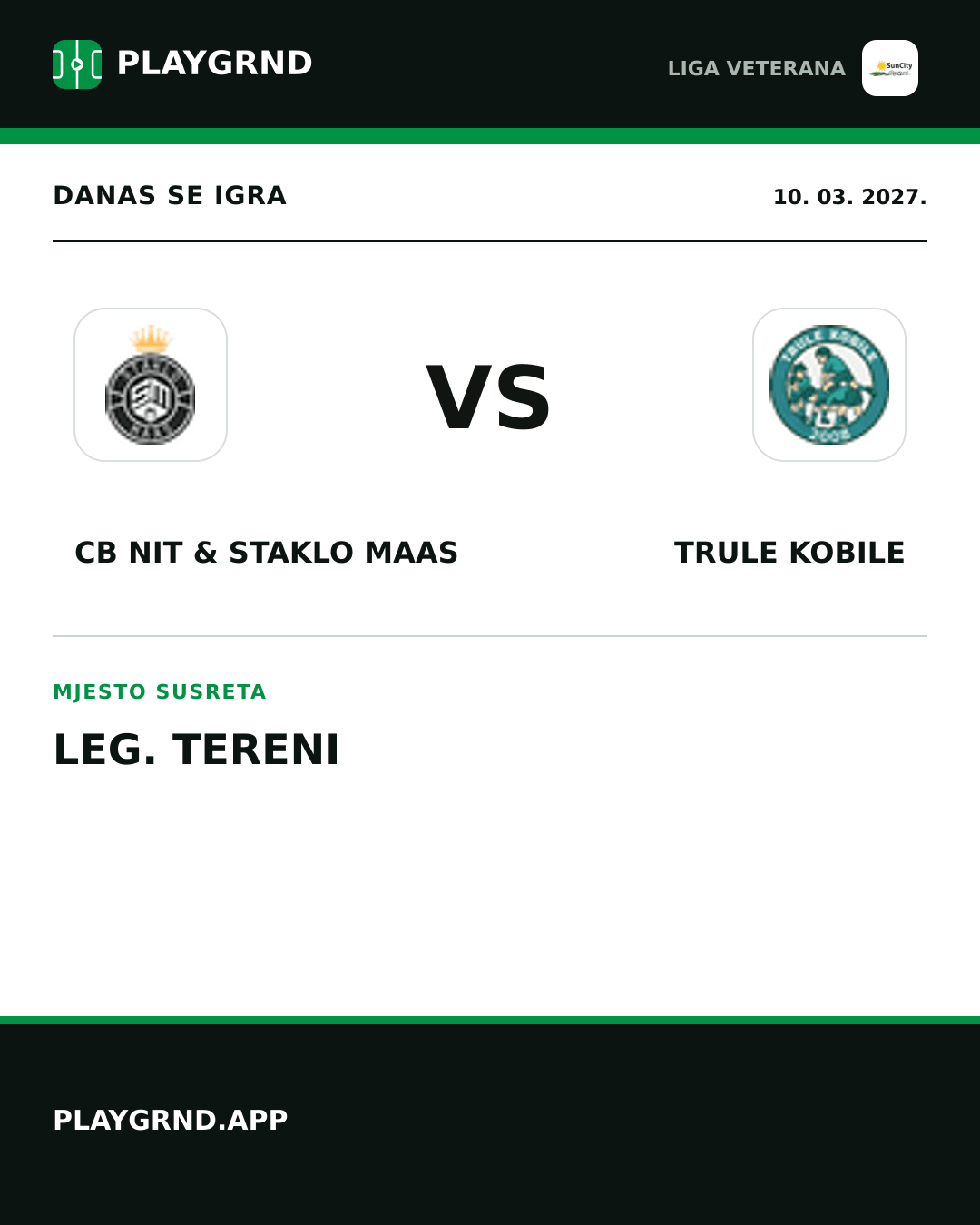 Instagram slika: CB Nit & Staklo Maas vs Trule Kobile