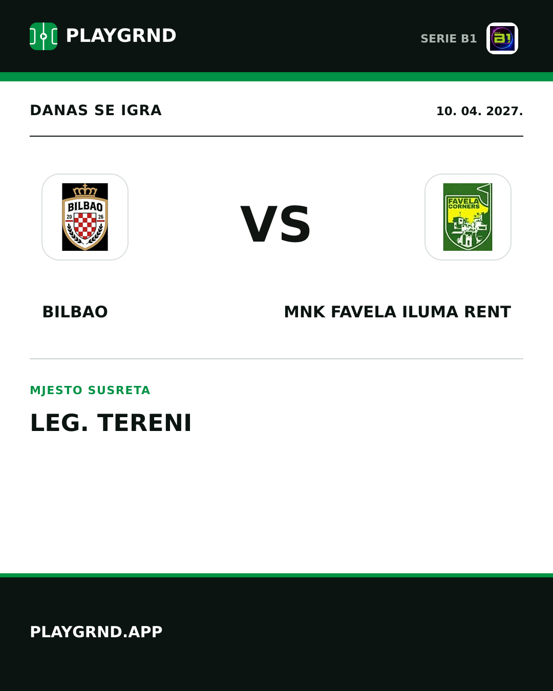 Instagram slika: Bilbao vs MNK Favela Iluma Rent