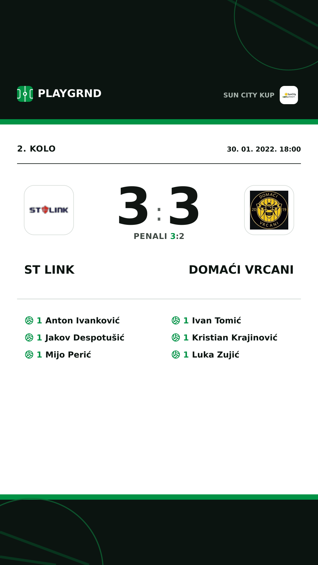 Instagram slika: ST Link 3:3 Domaći Vrcani