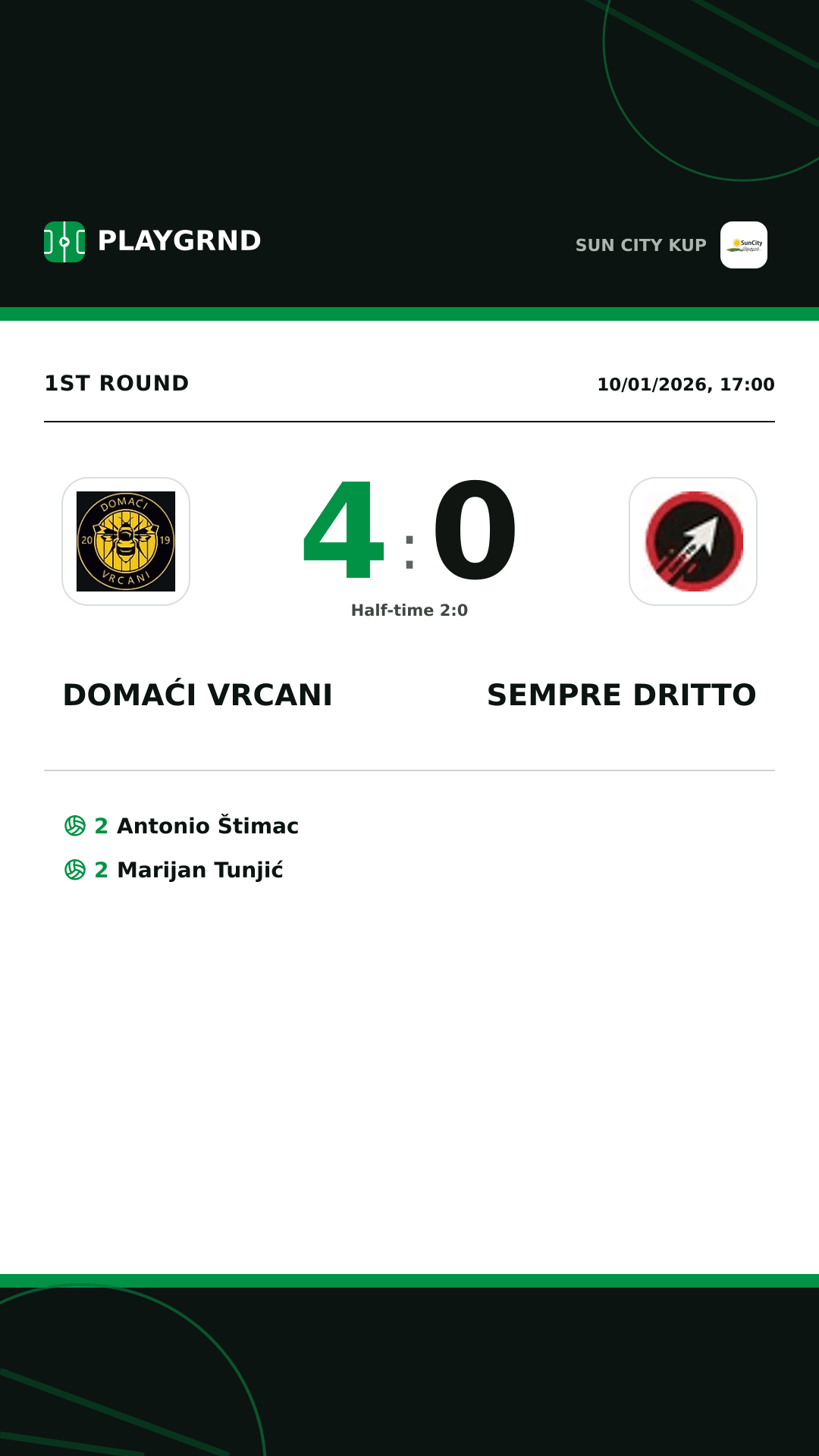 Instagram artwork: Domaći Vrcani 4:0 Sempre Dritto