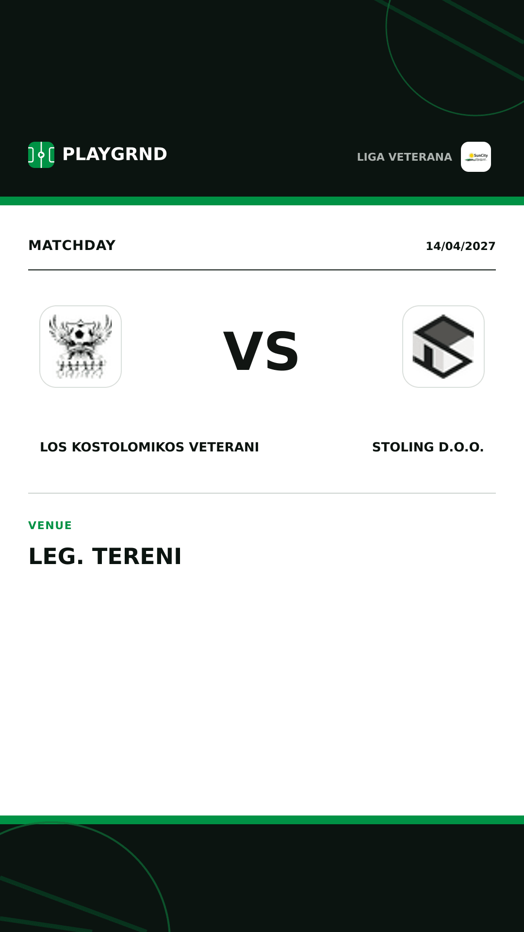 Instagram artwork: Los Kostolomikos Veterani vs Stoling D.O.O.